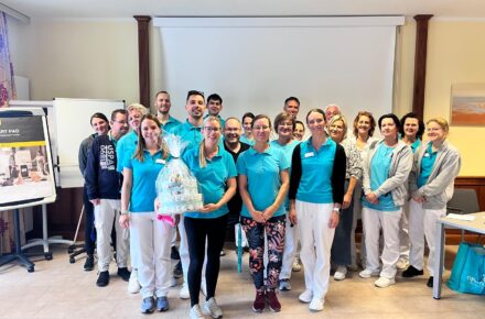 Verabschiedung in die Babypause im Rehabilitationszentrum Raxblick